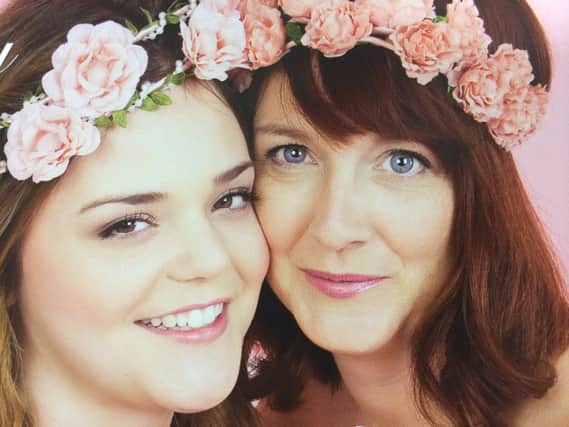 Cerys Hurt and daughter Abbie Hill tell their stories in the calendar.