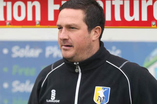 Mansfield manager Paul Cox -Pic by: Richard Parkes