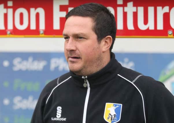 Mansfield manager Paul Cox -Pic by: Richard Parkes