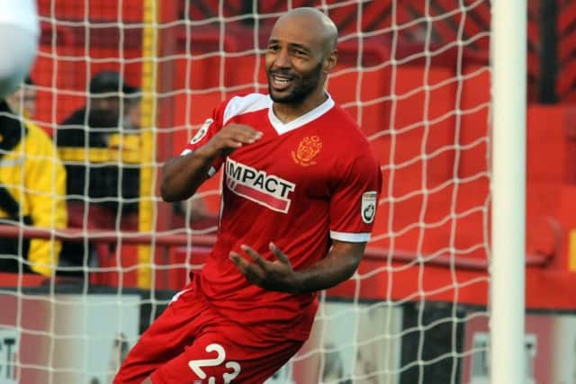 Alfreton v Torquay.
Karl Hawley.