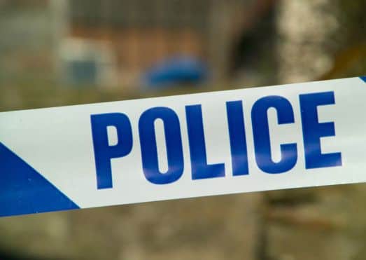 Police tape.