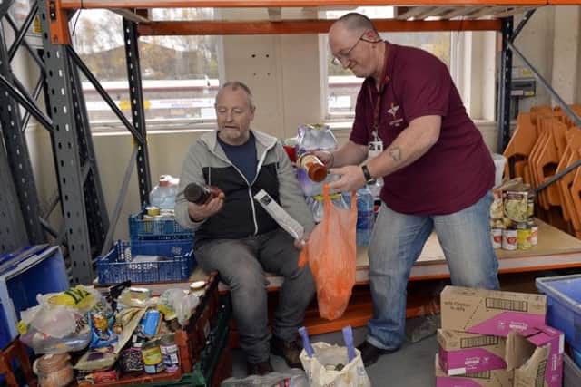 Joint Forces Alliance are appealing for donations for their food bank and Christmas Cook Out, pictured are from left admin co-ordinator Dave Minshull and food bank manager Anthony Ball