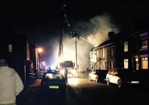 House fire in Milton Street, Kirkby in Ashfield