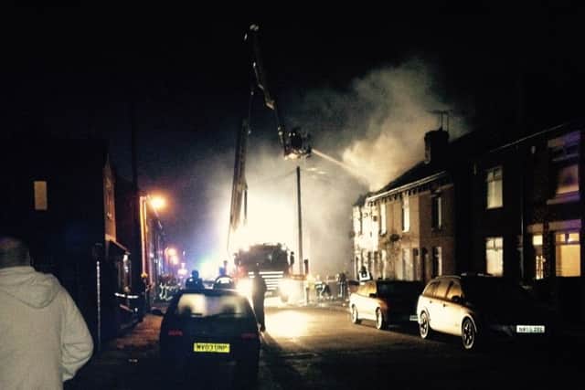 House fire in Milton Street, Kirkby in Ashfield
