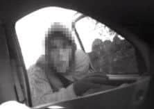 An example of the image caught by police capture cars in Nottinghamshire.
