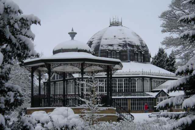 Buxton in snow.