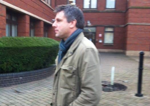 BEST QUALITY AVAILABLE
Response officer Pc Chris Young, from Nottingham, leaving Nottingham Magistrates Court after he appeared charged with six counts of misconduct in a public office. PRESS ASSOCIATION Photo. Picture date: Tuesday January 21, 2014. Nottinghamshire Police said the serving officer was last based at Hucknall and had previously worked from Worksop. The 46-year-old appeared before magistrates in Nottingham for a brief hearing today wearing jeans, a khaki jacket and striped scarf. See PA story COURTS Misconduct. Photo credit should read: Emma Sword/PA Wire