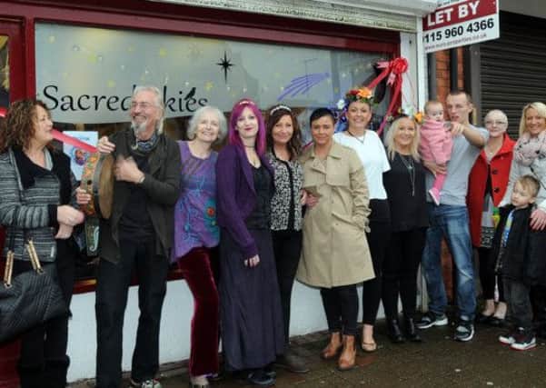 The  official opening of Sacred Skies on Annesley Road, in Hucknall.