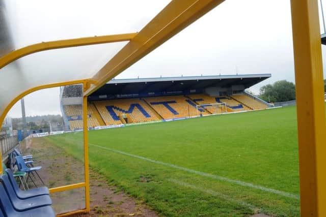 The One Call Stadium, home of Mansfield Town FC.