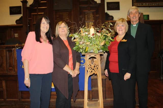 On Friday 28th  November 2014 the annual Lighting Ceremony for the John Eastwood Hospice Tree of Light was  held at Queen Elizabeth School, Chesterfield Road, Mansfield at 7 pm.