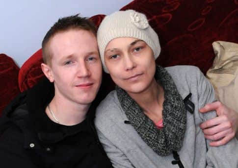 Leanna Cox and her partner Will Bolton at their Lord Street home in Mansfield.