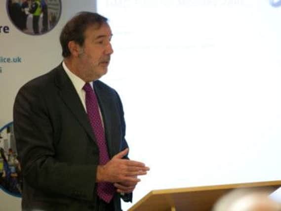 Police and Crime Commissioner Paddy Tipping launching his first Police and Crime Plan for Notts
