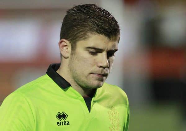 Alfreton's 'keeper George Willis -Pic by: Richard Parkes