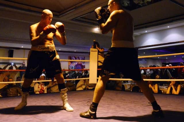 Boxing show promoted by Body And Soul Gym at Mansfield Civic Centre,  Steve Ward of Team Body And Soul v Arek Drezek