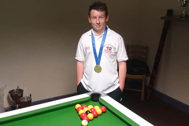 Triple junior title winner Greg Davis.