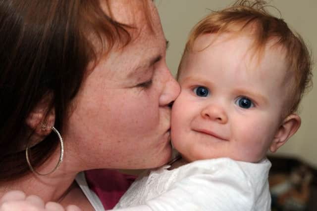 Rebecca Binnington with daughter Rosie pictured after their Christmas day ordeal