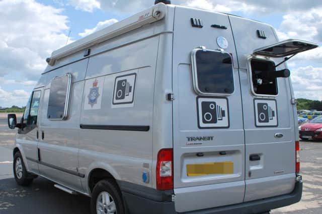 Mobile speed camera van
