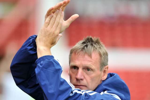 Nottingham Forest manager Stuart Pearce applauds the home fans during a pre-season friendly at The City Ground.