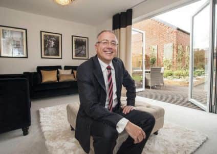 Glyn Mabey  MD for Ben Bailey Homes  at The Edge development in Clowne 01 October 2014Image © Paul David Drabble www.pauldaviddrabble.co.uk