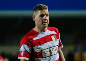Billy Kee - ff the mark for Mansfield.