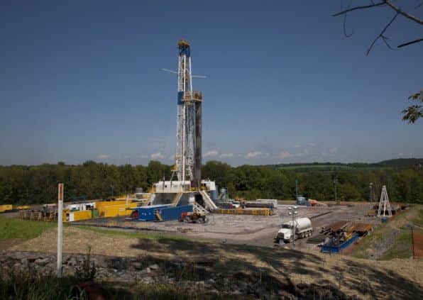 Fracking rigs like this one are a common site in America