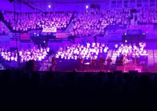 The Young Voices concert featuring schools from Mansfield and Ashfield