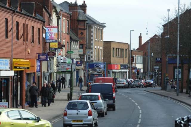 Pictured is Hucknall High Street, town centre.
