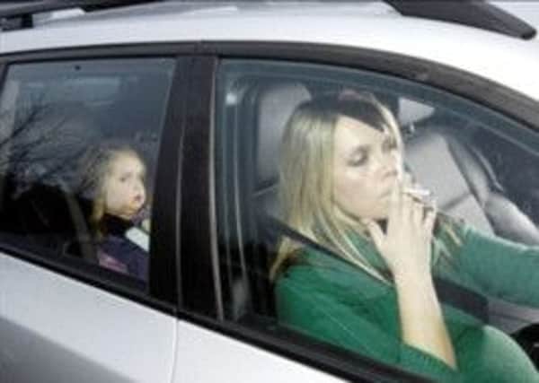 Ban on smoking in cars with children