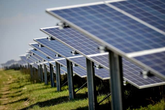 Solar panels.