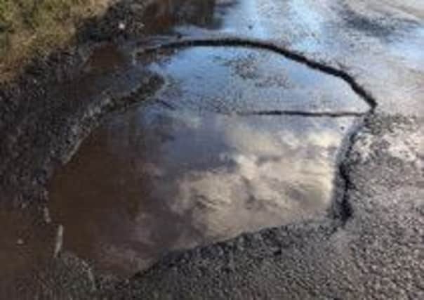 Is this the biggest pothole in Derbyshire?