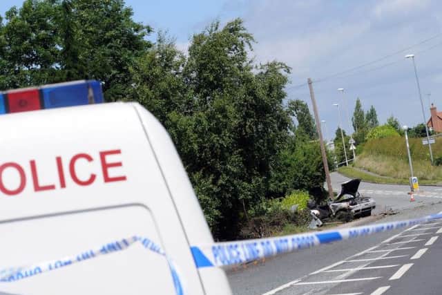 The incident left the road closed off for some time