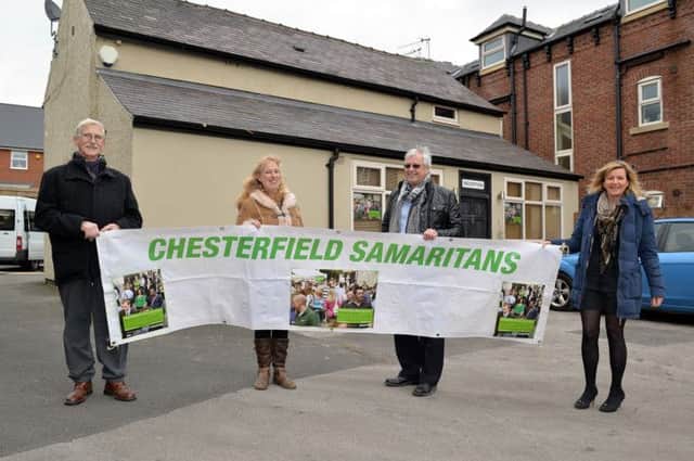Chesterfield Samaritans at their new premises on Saltergate.