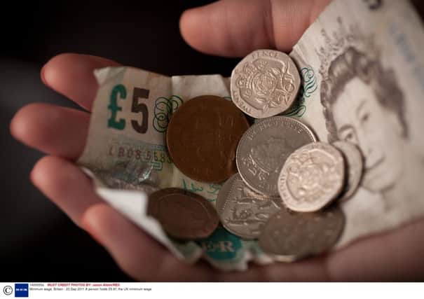 The minimum wage is to increase by 20 pence in October