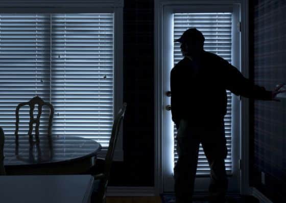 A home break in during the darker nights through a back door