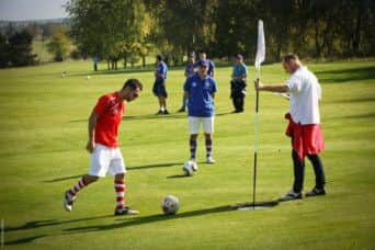 Footgolf has grown in popularity.