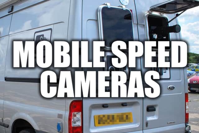 Speed camera locations.