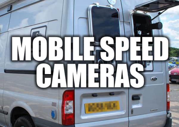 Speed camera locations.