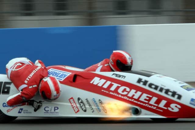 The Birchalls in action at Donington Park. Picture by Paul Horton Motorosport Photography.