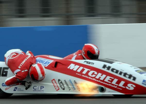 The Birchalls in action at Donington Park. Picture by Paul Horton Motorosport Photography.