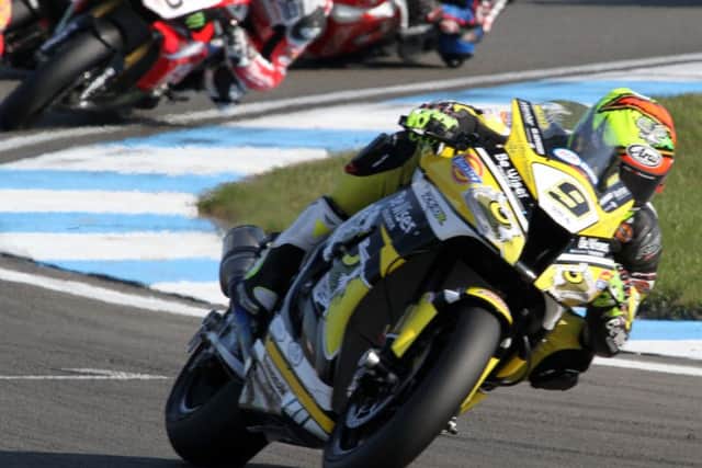 Chris Walker in action at Donington. Picture by Paul Horton Motorsport Photography.