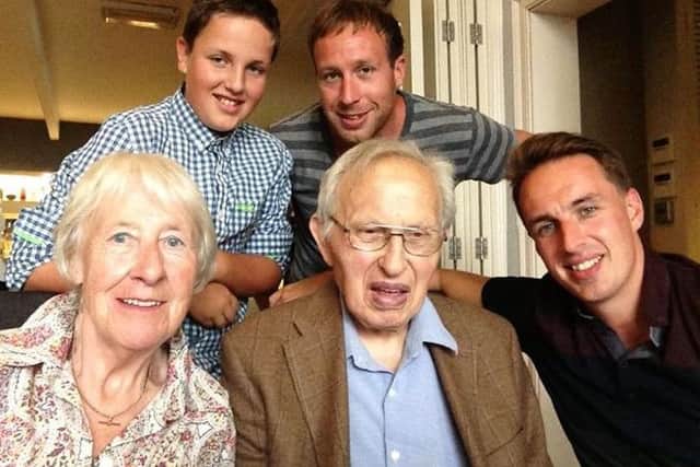 Sam and Chris  Ogrizovic with their grandfather Nicola.