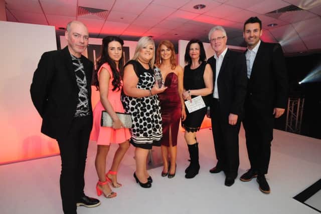 The team at KH Hair Mansfield at the awards