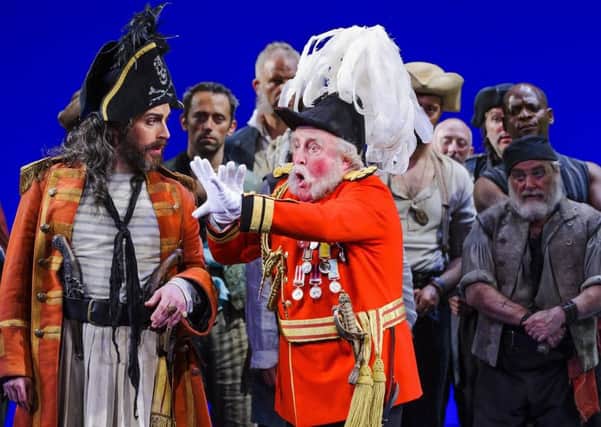 A scene from The Pirates Of Penzance by Gilbert and Sullivan @ London Coliseum. An English National Opera Production.
(Opening 09-05-15)
©Tristram Kenton 05/15
(3 Raveley Street, LONDON NW5 2HX TEL 0207 267 5550  Mob 07973 617 355)email: tristram@tristramkenton.com