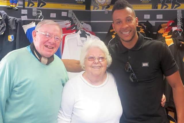 Matt Green meets Stags fans at One Call Stadium on Monday afternoon.