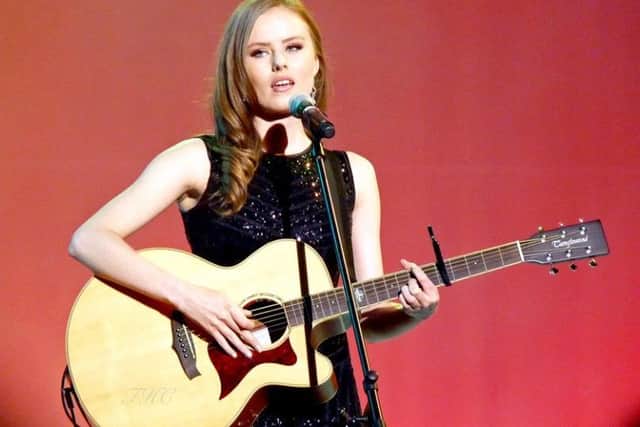 Jessica Boot, Miss Mansfield and Sherwood Forest 2014/15, showcases her musical talent in Ohio