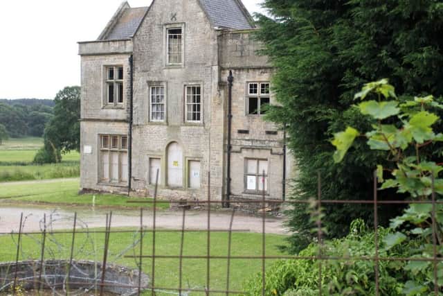 NO-GO ZONE -- Annesley Hall, fenced off this wek.