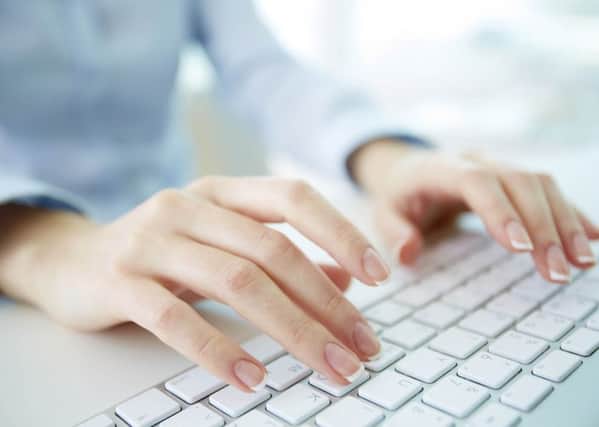 A Generic Photo of person using a computer keyboard. See PA Feature HEALTH Sweating. Picture credit should read: PA Photo/thinkstockphotos. WARNING: This picture must only be used to accompany PA Feature HEALTH Sweating.