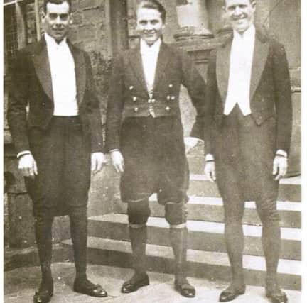 William Titlow (left) and colleagues at Rufford Abbey in the earlu 1920s. Credit: Notts County Council