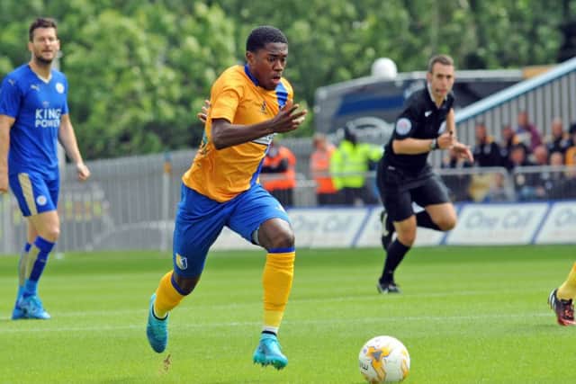 Mansfield Town v Leicester City.
Mitchell Rose.