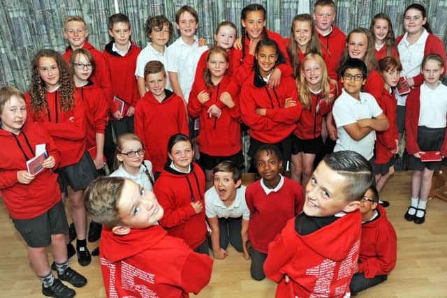 Year 6 leavers pictured after their assembley at the Hollywell Primary School in Kimberley on Tuesday.
